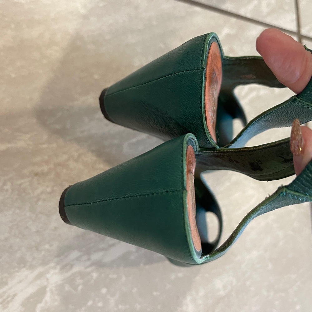 Jeffrey Campbell Green Wedge Shoes - Picture 10 of 14